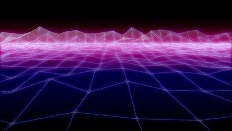synthwave noise net retro background 3d render