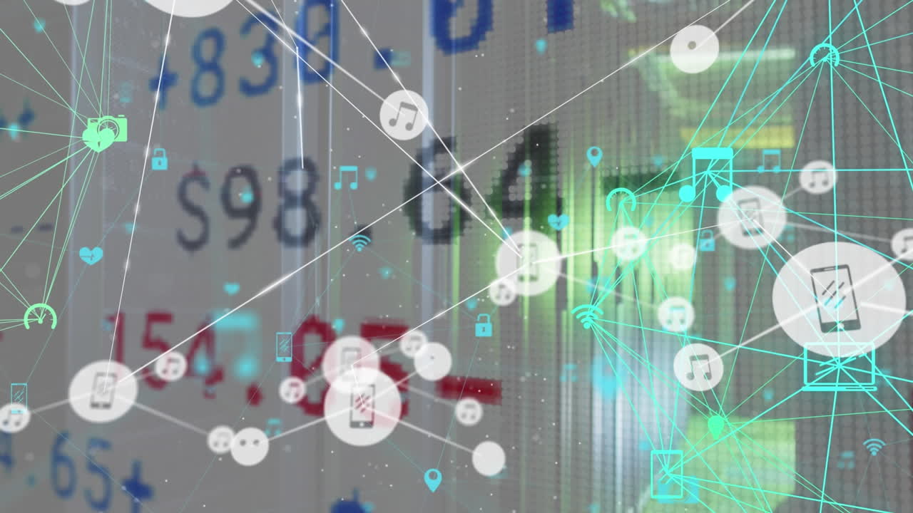 연결 네트워크를 통해 서버  ⁇ 의 애니메이션