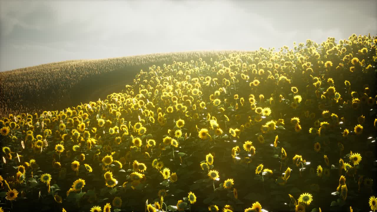 텍사스 해가 지는 아름다운  ⁇ 꽃과 구름