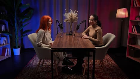podcast interview with two women