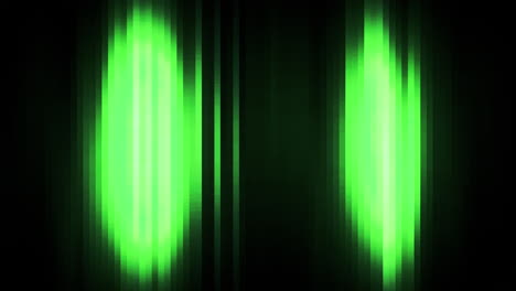 abstract green pixelated light patterns