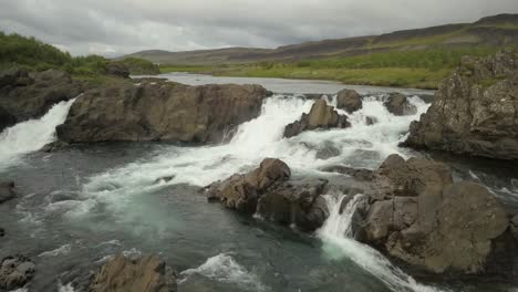 icelandic waterfall landscape