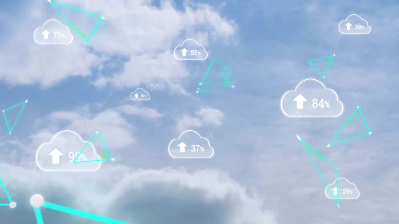 구름 위의 삼각형의 비율이 증가하고  ⁇ 박이는 구름