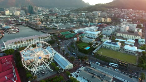 victoria and albert waterfront from above