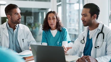 medical team meeting in a hospital