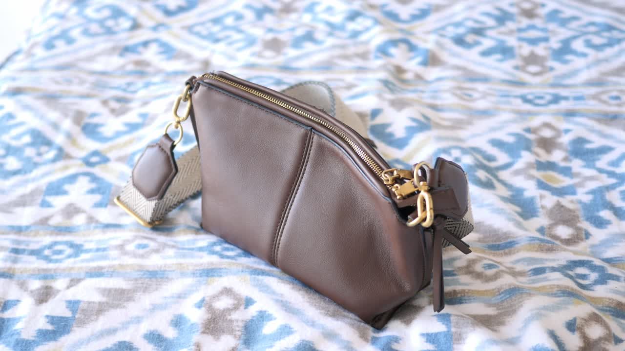Brown Leather Crossbody Bag
