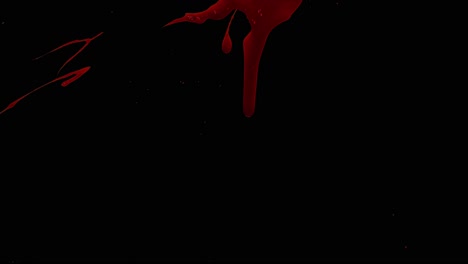 blood spatter with alpha background 07