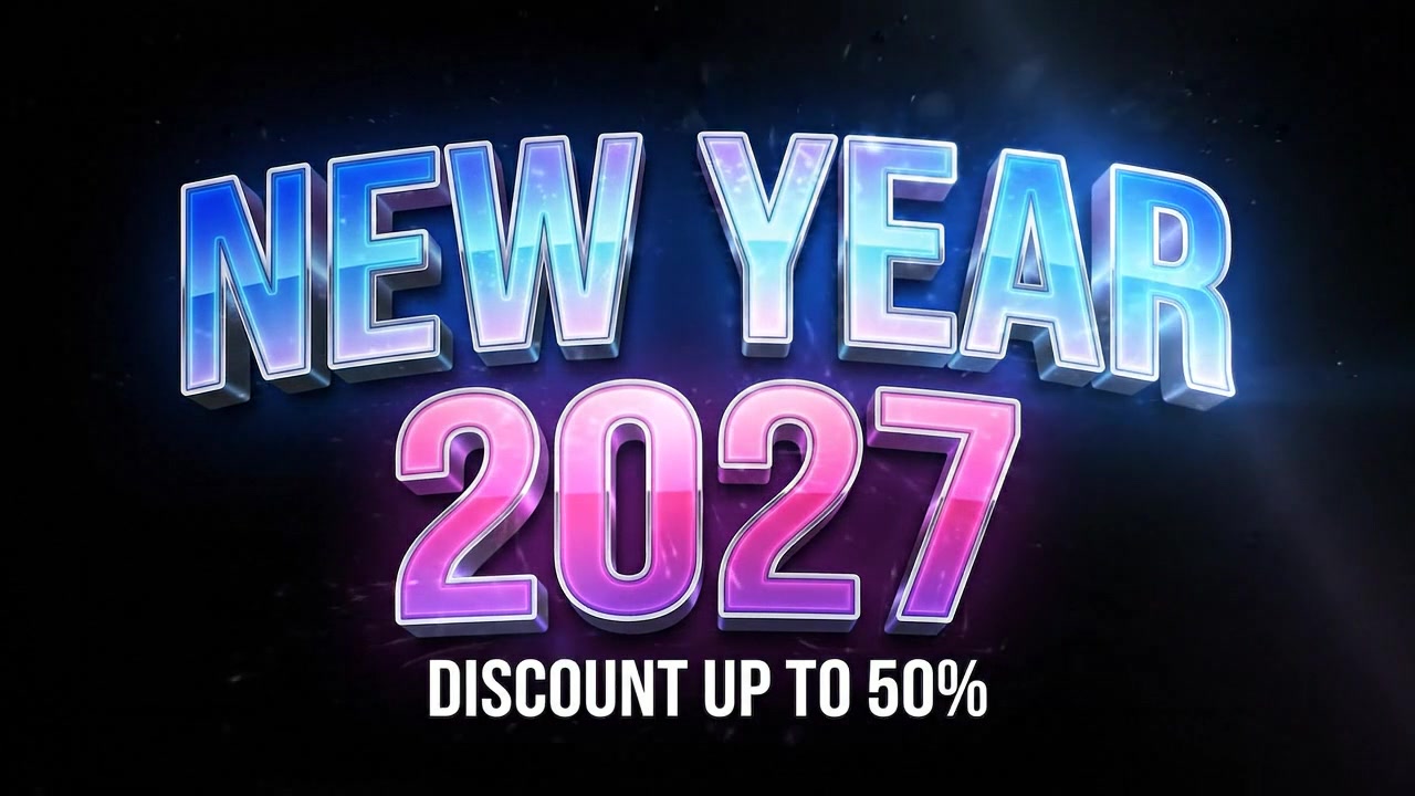 İndirim Teklifiyle 2027 Yeni Yıl Promosyon Grafiği