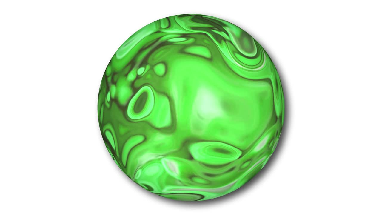 Abstract colorful sphere on white background. Animated sphere on white background.