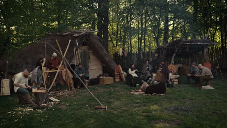 viking camp re-enactment