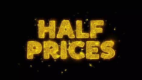half price sale promotion graphic