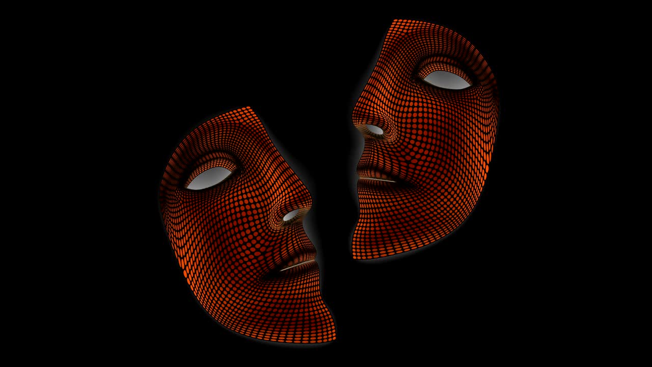 la máscara, la resolución 4k, el canal alfa.