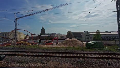 Rail-Baltica,-project-under-construction-of-railway-infrastructure-to-connect-the-countries-of-Central-and-Northern-Europe