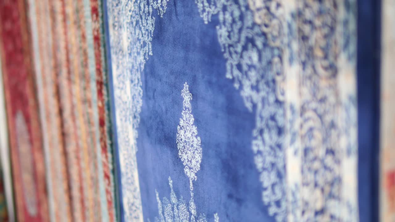 Assortment of Carpets on Display