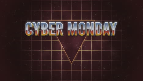 Cyber-Monday-with-retro-triangle-and-grid-in-dark-gradient