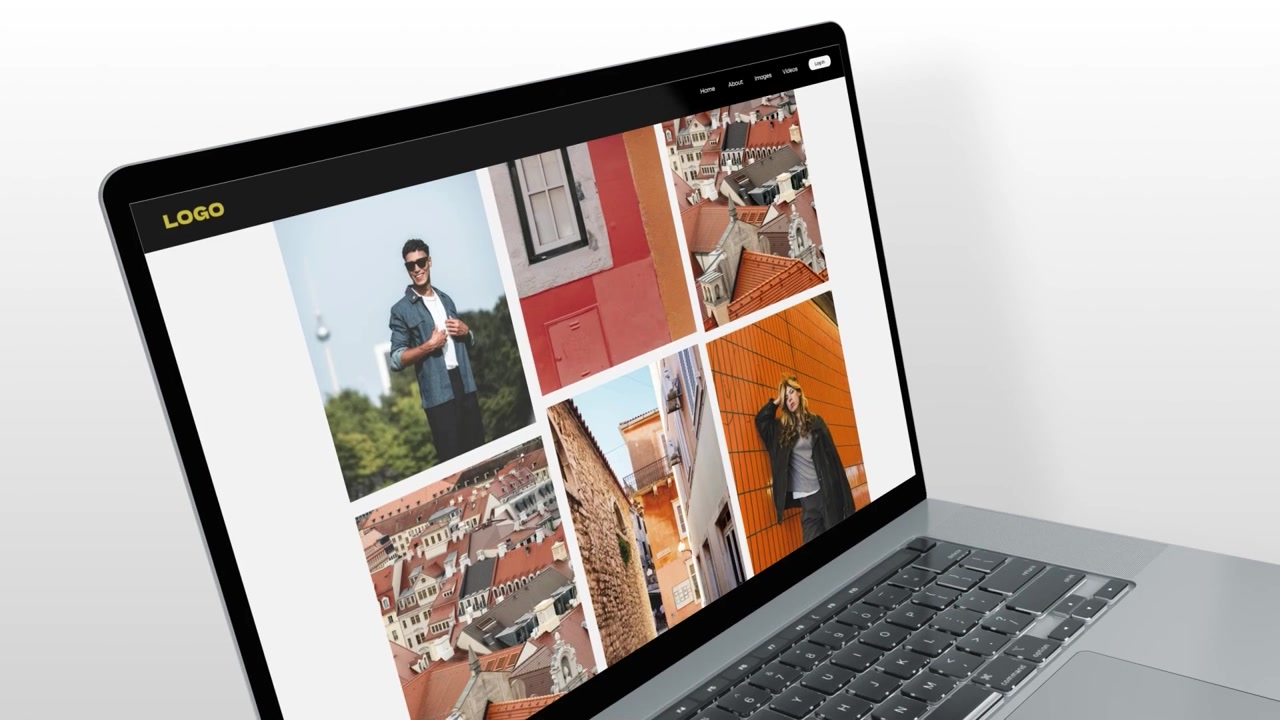 Clean and modern Laptop Mockup presentation.