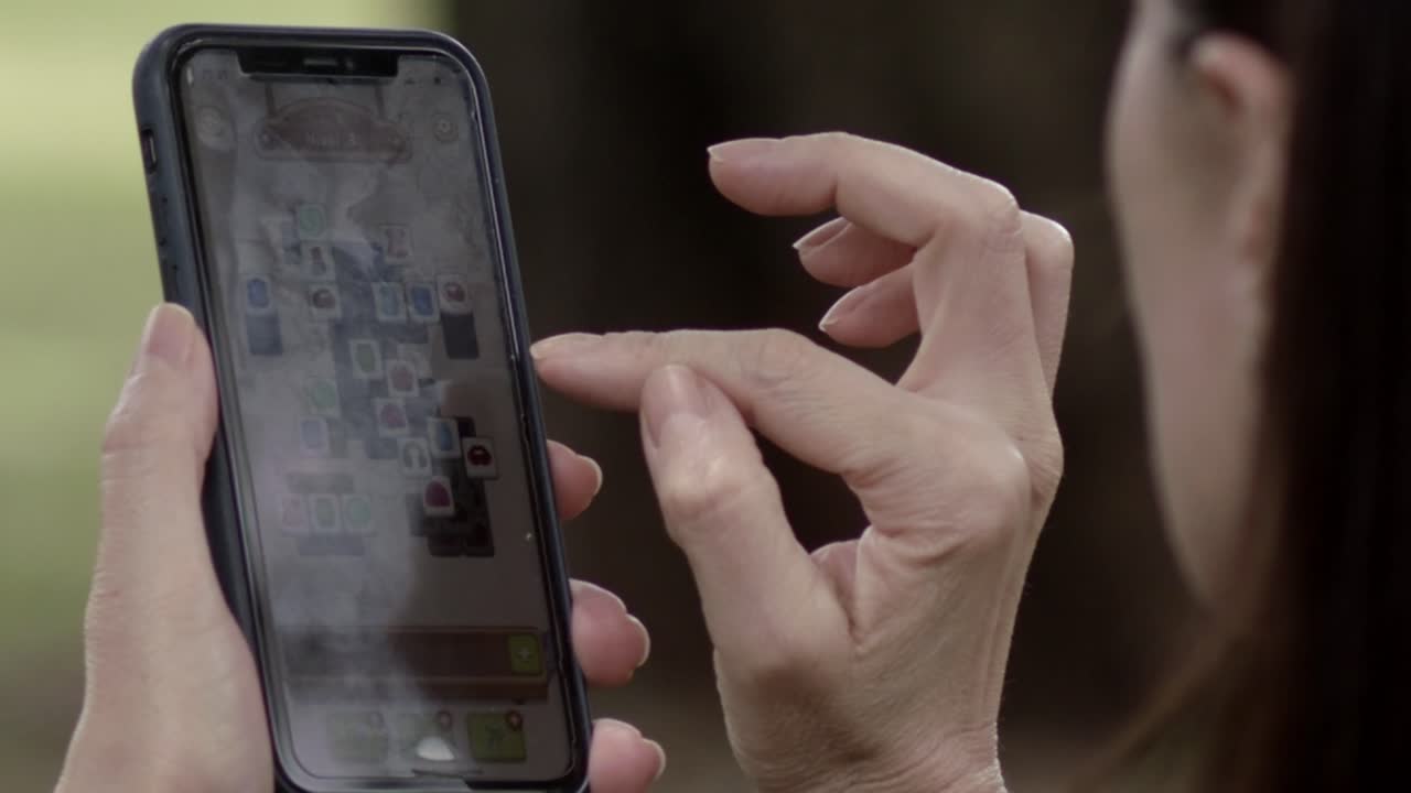 Moving and tapping, fingers glide, touch of tech, modern guide