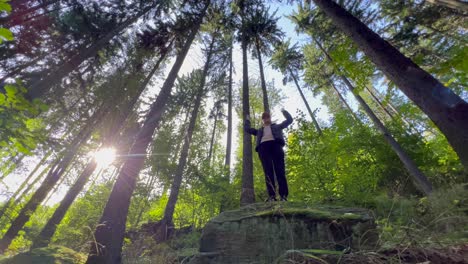a young girl stands with outstretched arms illumin 4k 2025 08 04 04 14 17 utc.mov | active, adult, asian, bright