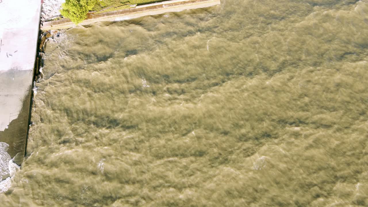 Ecology conservation coast from marine waste and toxic from industry