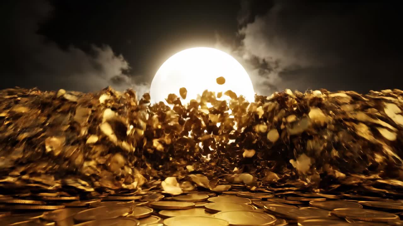 금 동전 한 어리