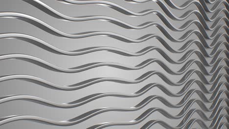 wave metal lines 3d animation, abstract background seamless loop