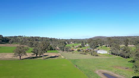aerial views of australian farmland