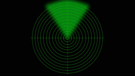 animation radarbildschirmanimation in bewegung