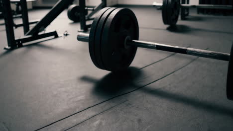 gym floor with weights