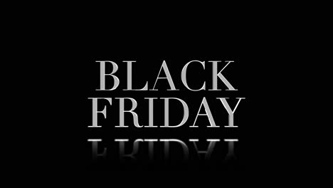 elegant black friday text on black gradient