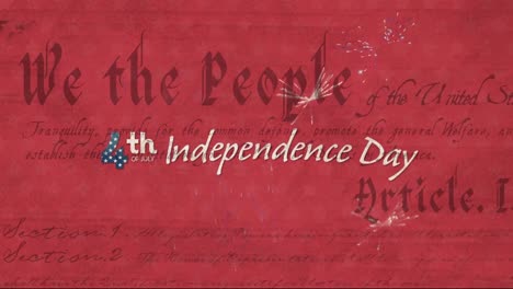 Independence-Day-text-and-fireworks-over-U.S.-Constitution-text-rolling