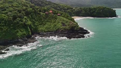 aerial drone footage of lanta's coastline