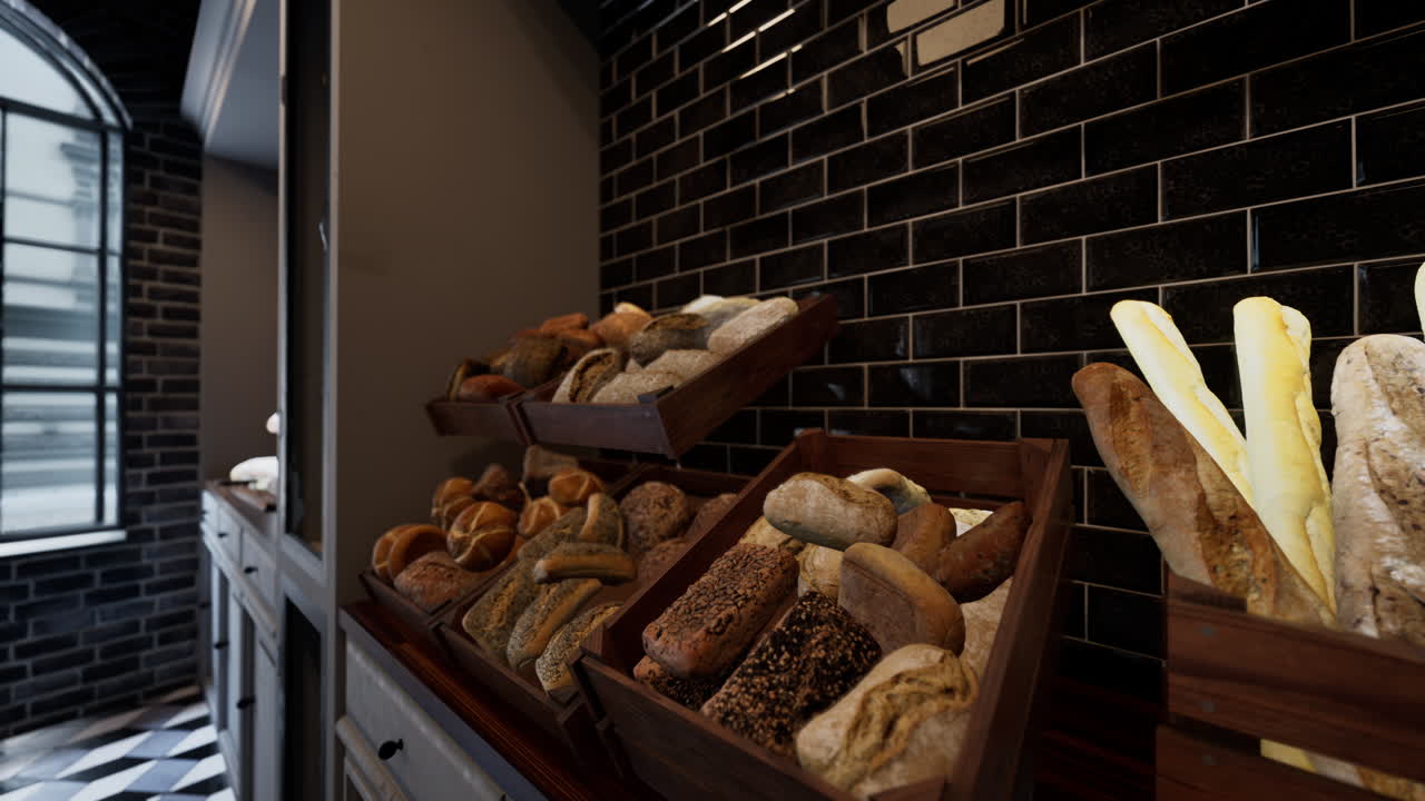 Freshly Baked Bread at a Bakery