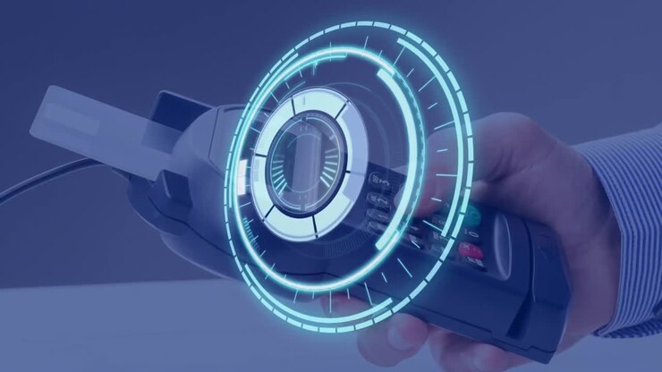 Animation of scope scanning over payment terminal