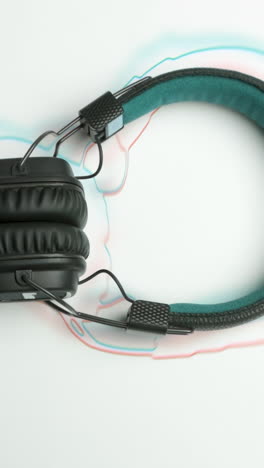 black over-ear headphones