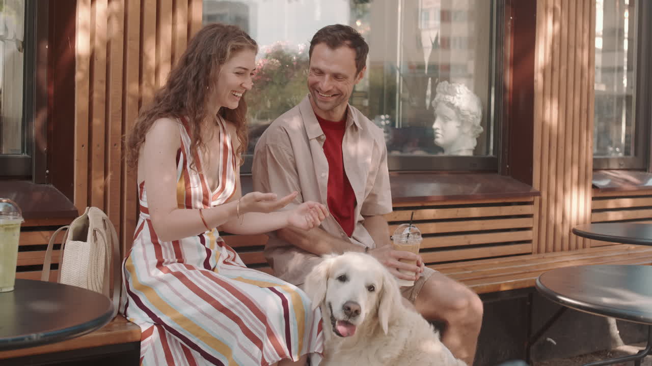 Man and Woman with Dog