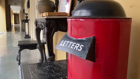 Traditional-post-box-in-India-in-a-Rajbari-in-Bengal