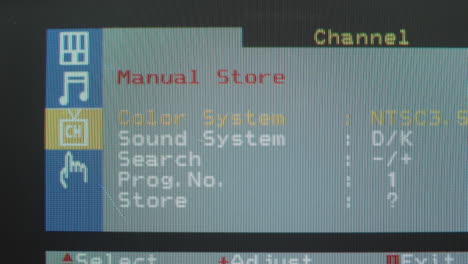 tv menu options