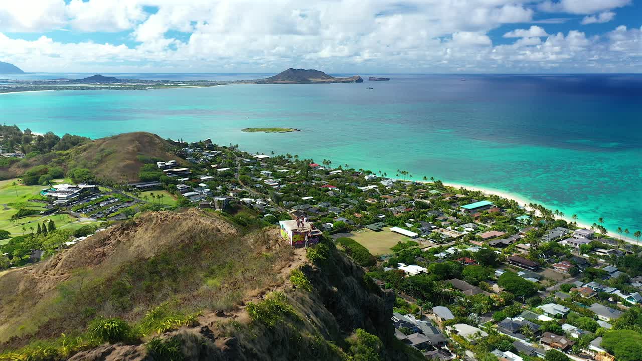 하와이 오아후 서쪽에 있는 라니카이에 있는 하부 필박스의 조감도