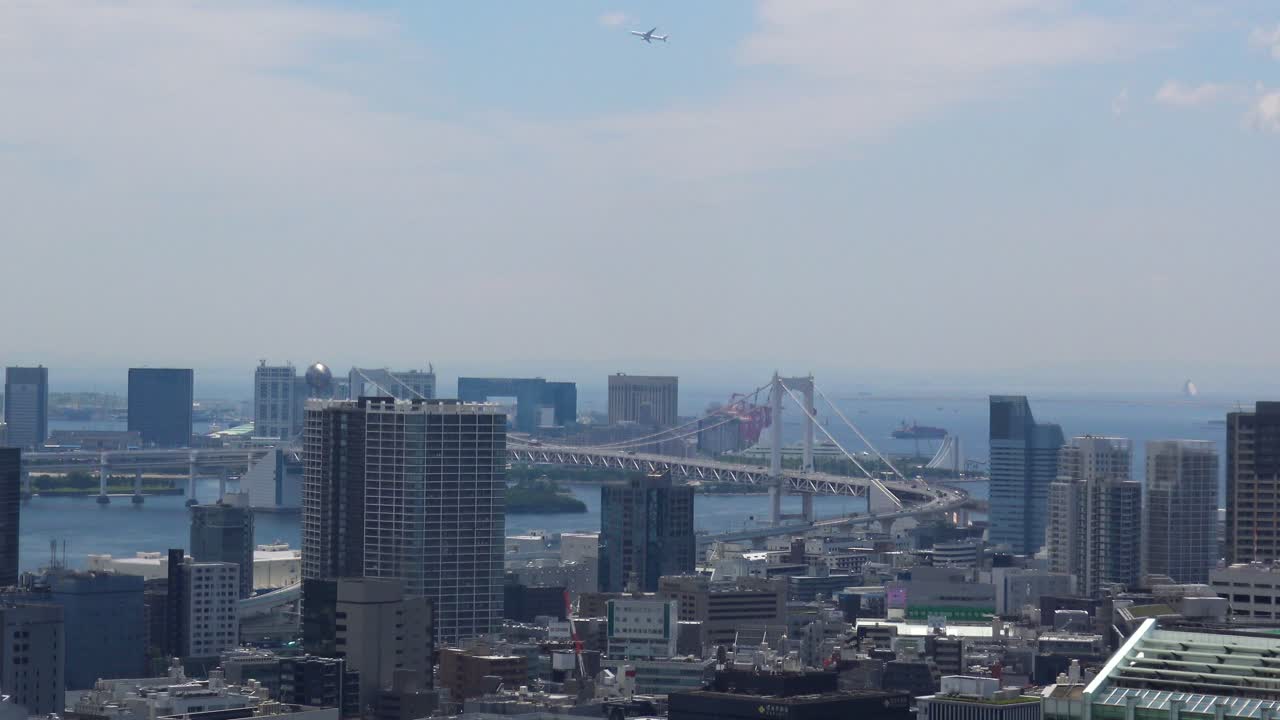 근접 촬영, 도쿄의 일부 강 조감도