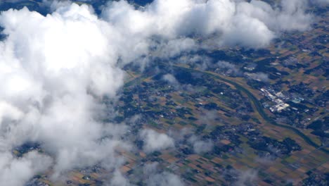 la vista aerea en japon