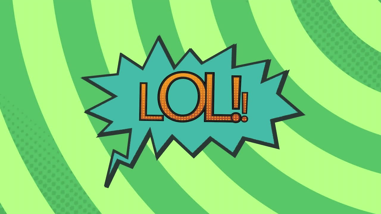 다른 배경에 5 개의 만화 옵션 텍스트의 애니메이션