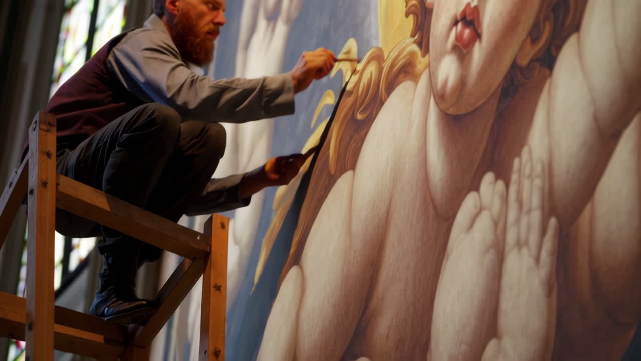 Restoring a Renaissance Fresco in a Cathedral