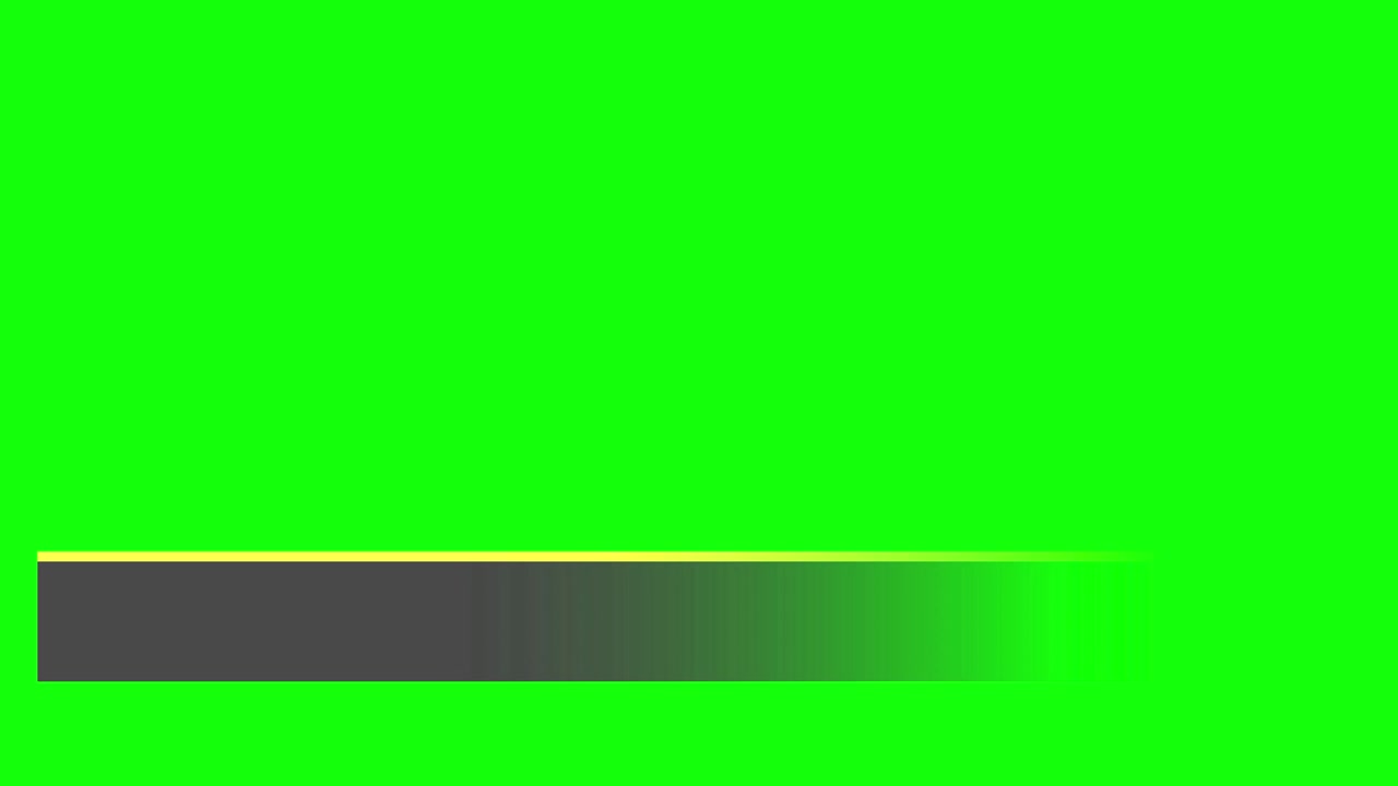 Animated Lower Third Graphic Appearing and Disappearing on Green Screen