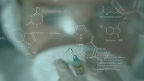 Animación-Del-Procesamiento-De-Datos-Médicos-Sobre-Científicas-En-Laboratorio