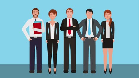 teamwork people animation hd