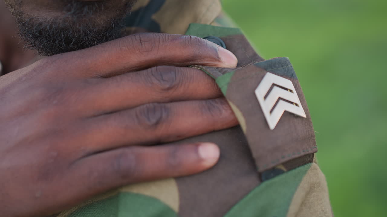 Security Figure Demonstrates Leadership Qualities, Uniformed Officer Shows Respect And Authoritative Presence, Military Personnel Emphasizing Command And Dignity During Training Exercises