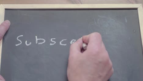 Subscribe-like-share-written-by-hand-on-blackboard-with-chalk