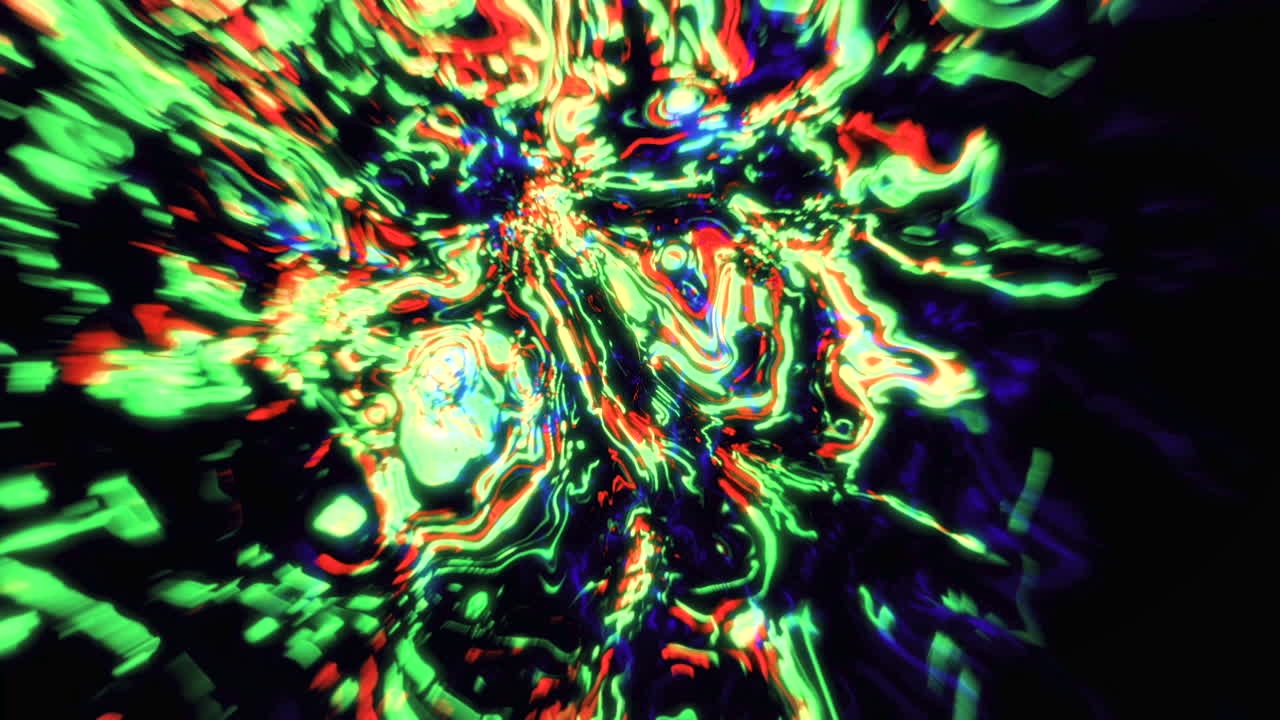 Abstract Psychedelic Liquid Colors