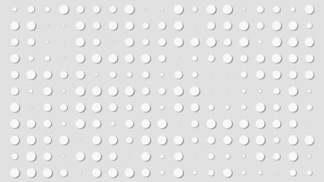 background made from white dots that change size