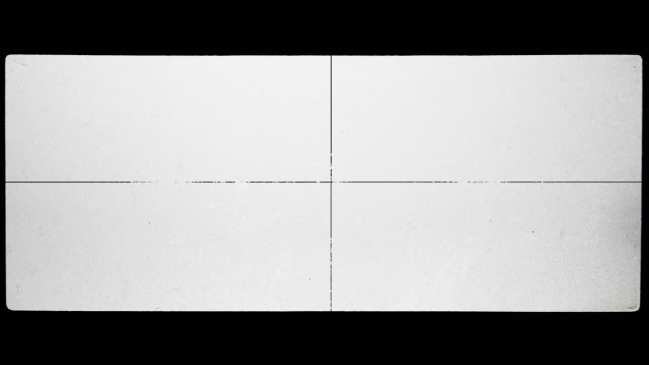 Widescreen vintage camera viewfinder overlay